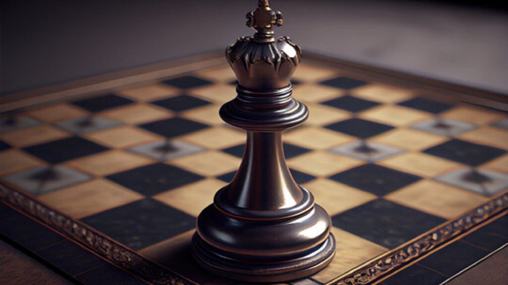 Rey negro de ajedrez