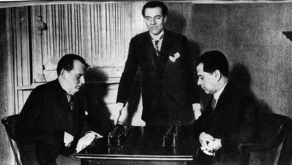 Alexander Alekhine y José Raúl Capablanca