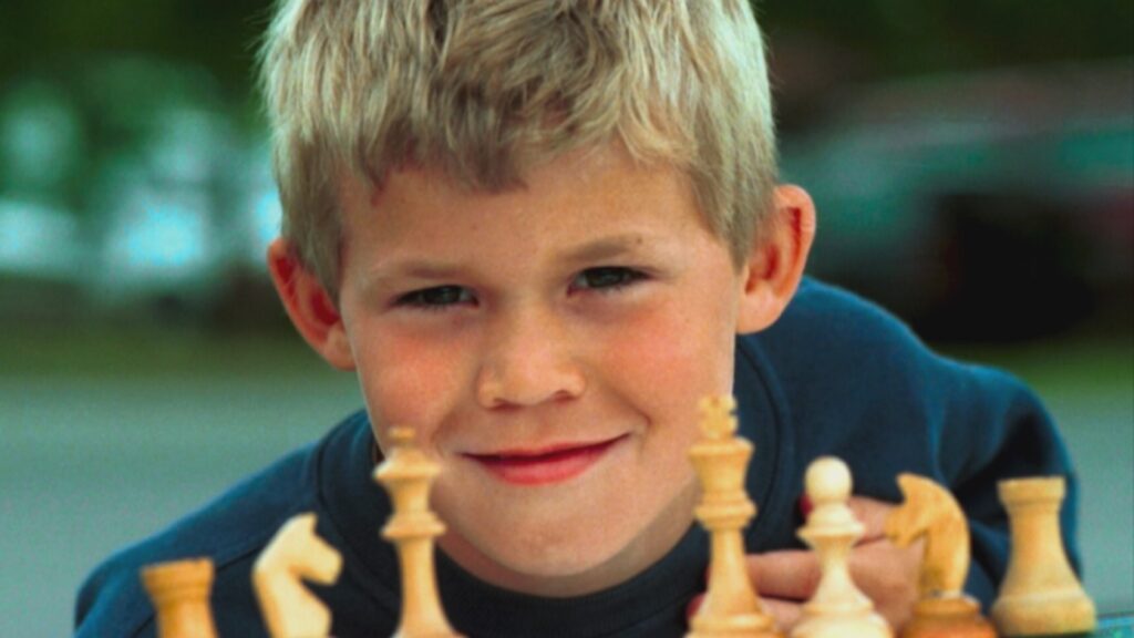 Magnus Carlsen cuando era niño