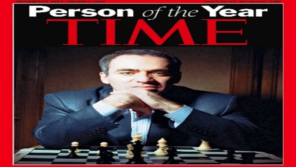 Garry Kasparov en la portada de la revista Time