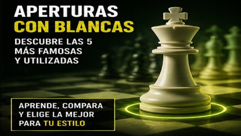 Aperturas con Blancas: Descubre las 5 más Famosas y Utilizadas
