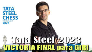 Victoria de Anish GIri en el Tata Steel Chess Tournament 2023