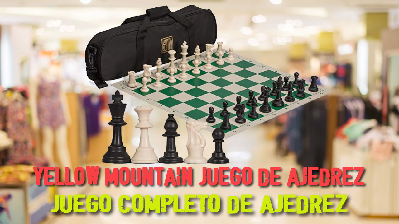 YELLOW MOUNTAIN Juego de Ajedrez de Torneo | Juego de Ajedrez