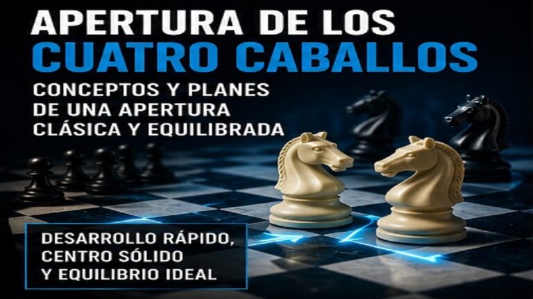 Apertura de los Cuatro Caballos: Conceptos y Planes de una Apertura Clásica y Equilibrada