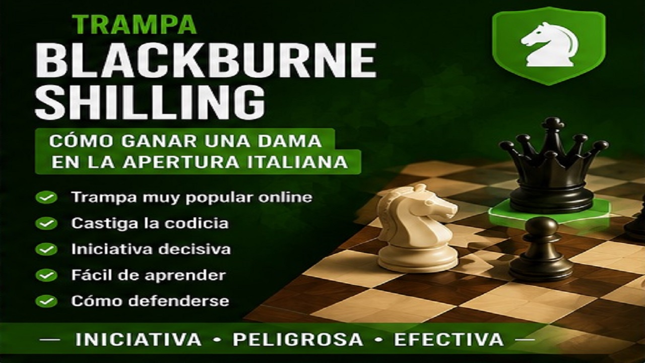 Trampa Blackburne Shilling: Cómo Ganar una Dama en la Apertura Italiana