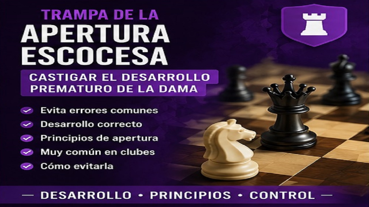 Trampa de la Apertura Escocesa: Cómo Castigar el Desarrollo Prematuro de la Dama