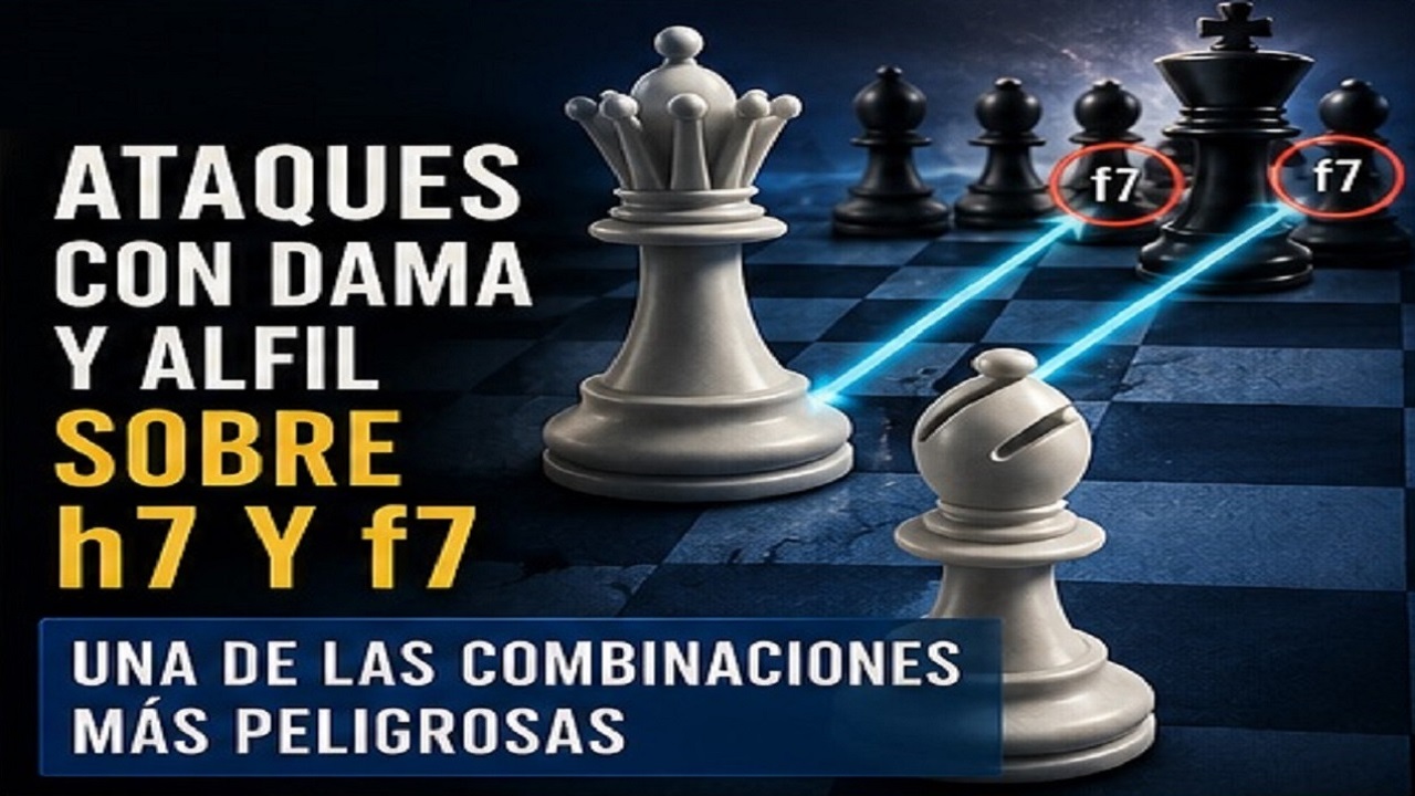 Ataques con Dama y Alfil sobre h7 y f7: Una de las Combinaciones Más Peligrosas del Ajedrez