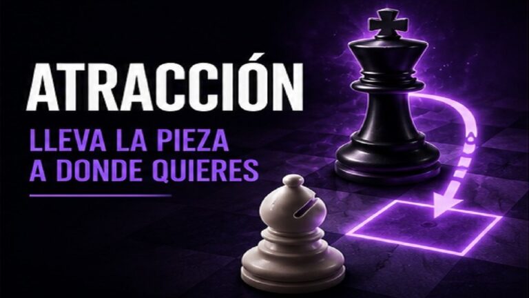 Atracción en Ajedrez: Cómo Llevar una Pieza Rival a la Casilla que Te Conviene