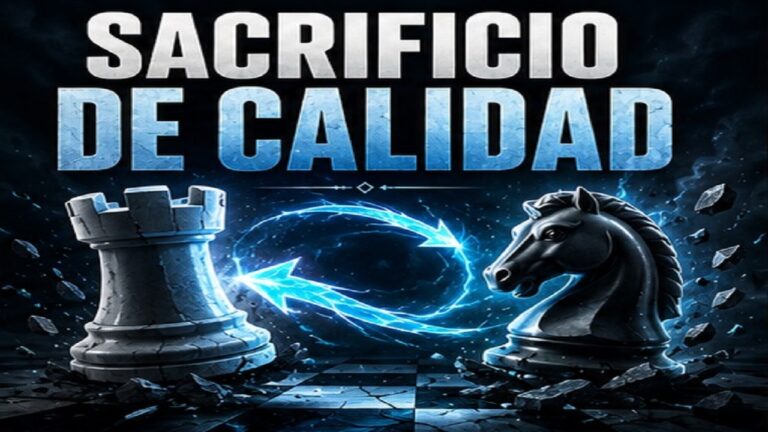Sacrificio de Calidad en Ajedrez: Cuándo Entregar una Torre por una Pieza Menor