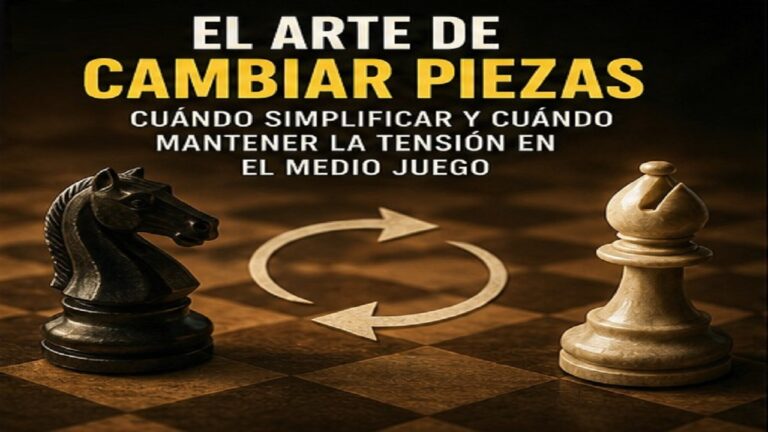 El Arte de Cambiar Piezas: Cuándo Simplificar y Cuándo Mantener la Tensión en el Medio Juego