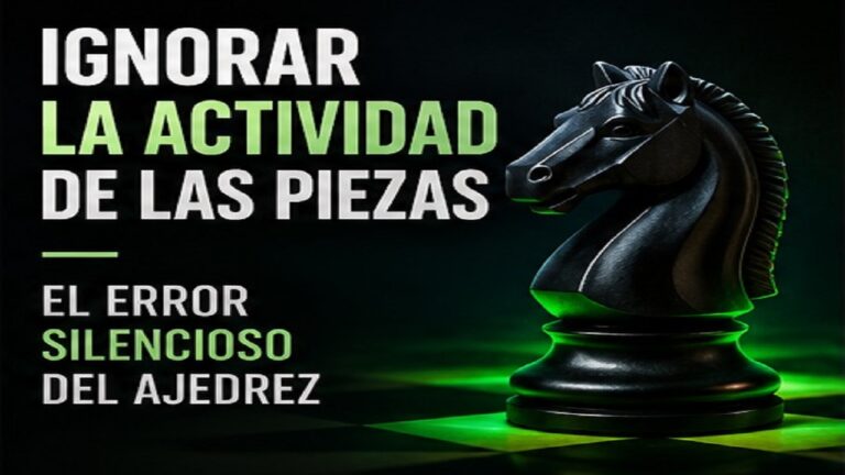 Ignorar la Actividad de las Piezas: El Error Silencioso del Ajedrez