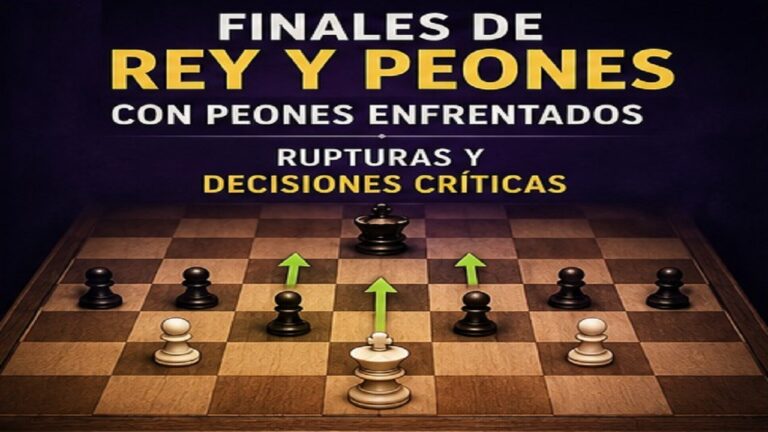 Finales de Rey y Peones con Peones Enfrentados: Rupturas y Decisiones Críticas