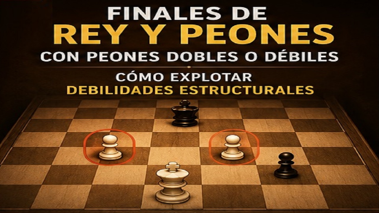 Finales de Rey y Peones con Peones Dobles o Débiles | Cómo Explotar Debilidades Estructurales
