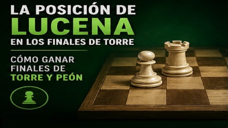 La Posición de Lucena en los Finales de Torre: Cómo Ganar Finales de Torre y Peón