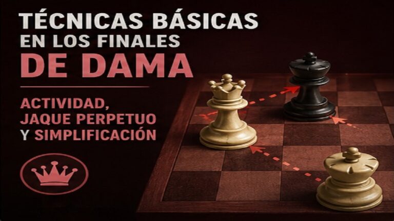 Técnicas Básicas en los Finales de Dama: Actividad, Jaque Perpetuo y Simplificación
