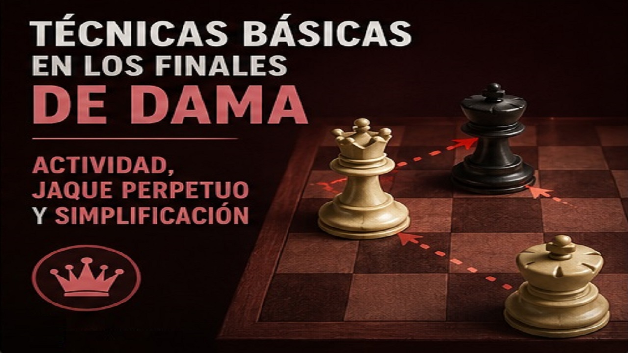 Técnicas Básicas en los Finales de Dama | Actividad, Jaque Perpetuo y Simplificación