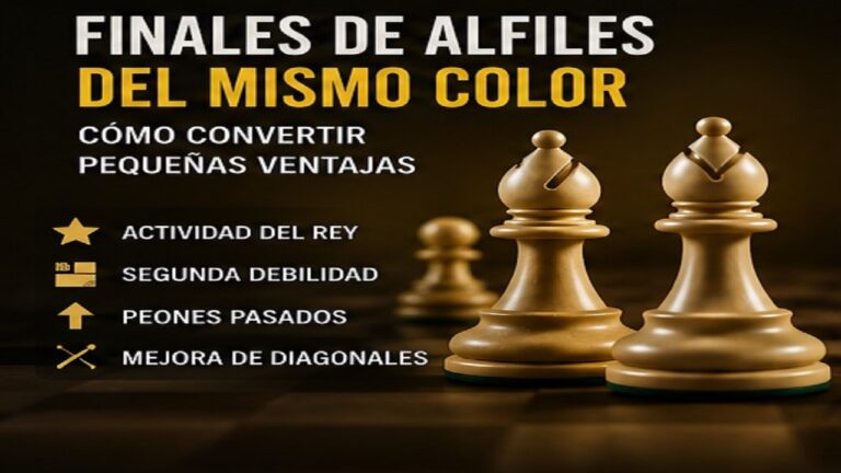 Finales de Alfiles del Mismo Color: Cómo Convertir Pequeñas Ventajas