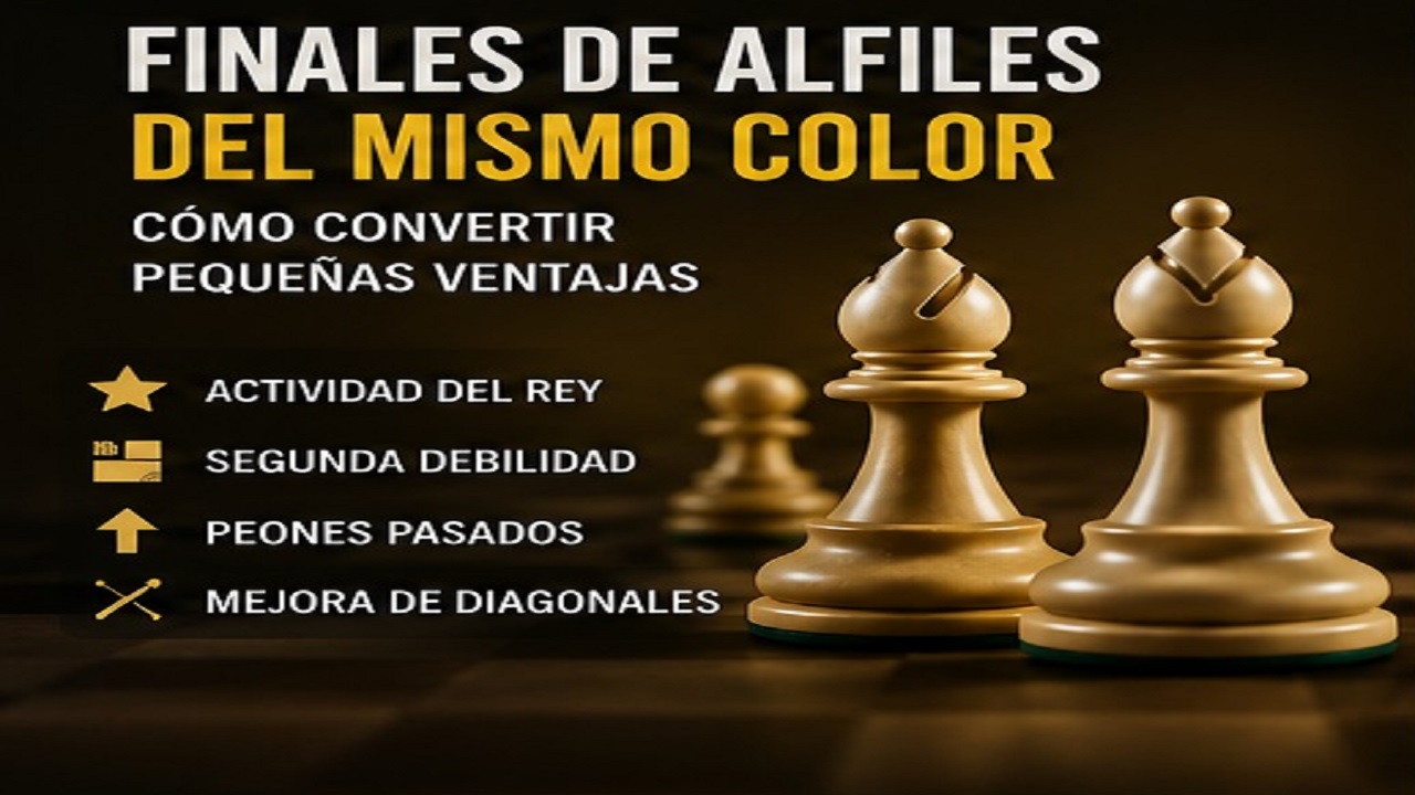 Finales de Alfiles del Mismo Color: Cómo Convertir Pequeñas Ventajas