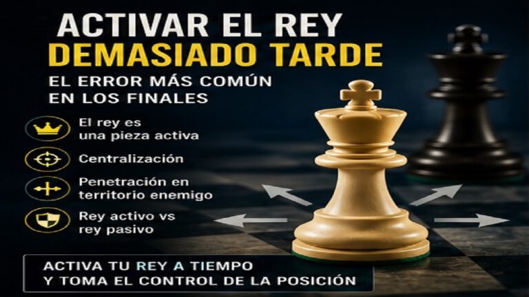 Activar el Rey Demasiado Tarde: El Error Más Común en los Finales