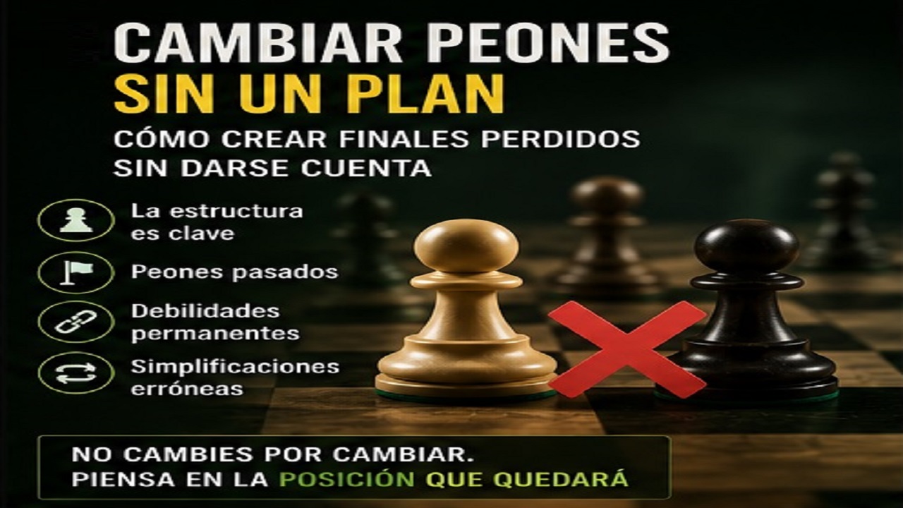 Cambiar Peones Sin un Plan: Cómo Crear Finales Perdidos Sin Darse Cuenta