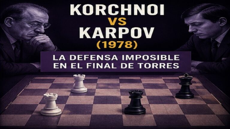 Korchnoi vs Karpov (1978): La Defensa Imposible en el Final de Torres