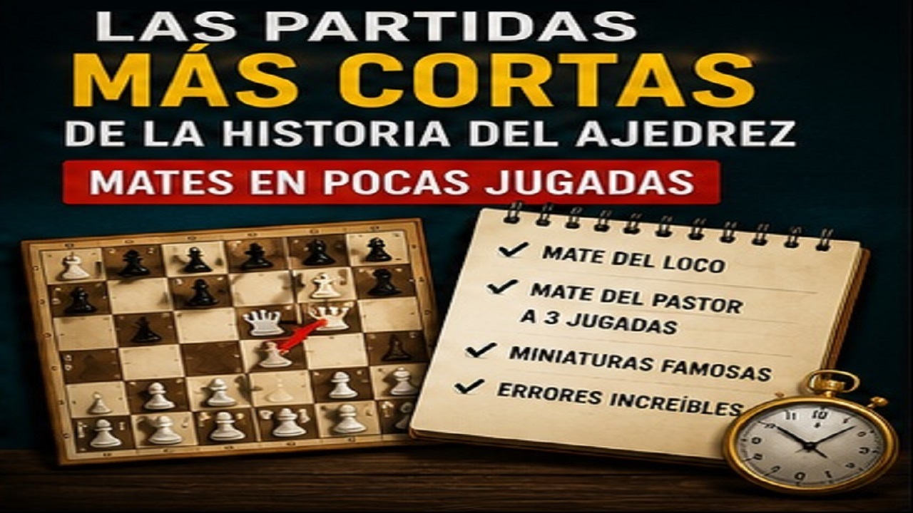 Las Partidas Más Cortas de la Historia del Ajedrez: Mates en Pocas Jugadas